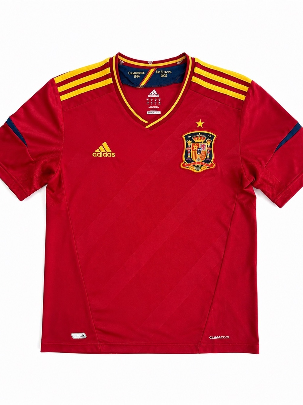 Spain 2012 2013 Home Football Jersey by Adidas Size Medium
